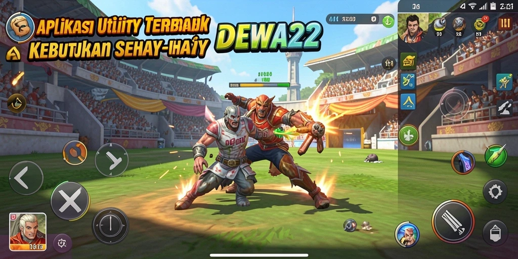 Tampilan screenshot utama DEWA22 yang menunjukkan fitur Utility yang bermanfaat.