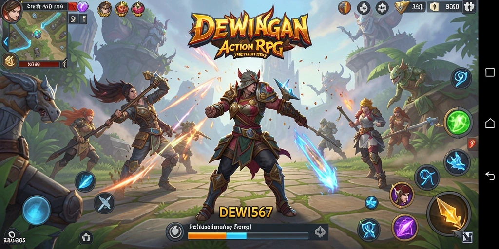 Screenshot gameplay DEWI567 menampilkan aksi ARPG yang seru.