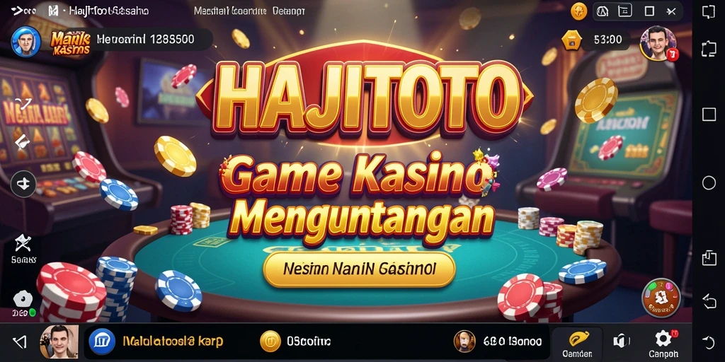 Tampilan gameplay menarik dari HAJITOTO menampilkan berbagai permainan Kasino.