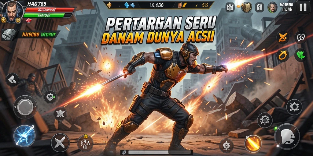 Screenshot gameplay HAO788 menampilkan aksi seru di medan perang.