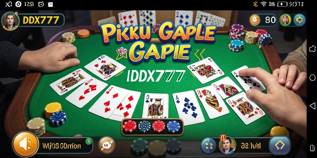 Tampilan gameplay IDX777 yang seru dan interaktif saat bermain Gaple.