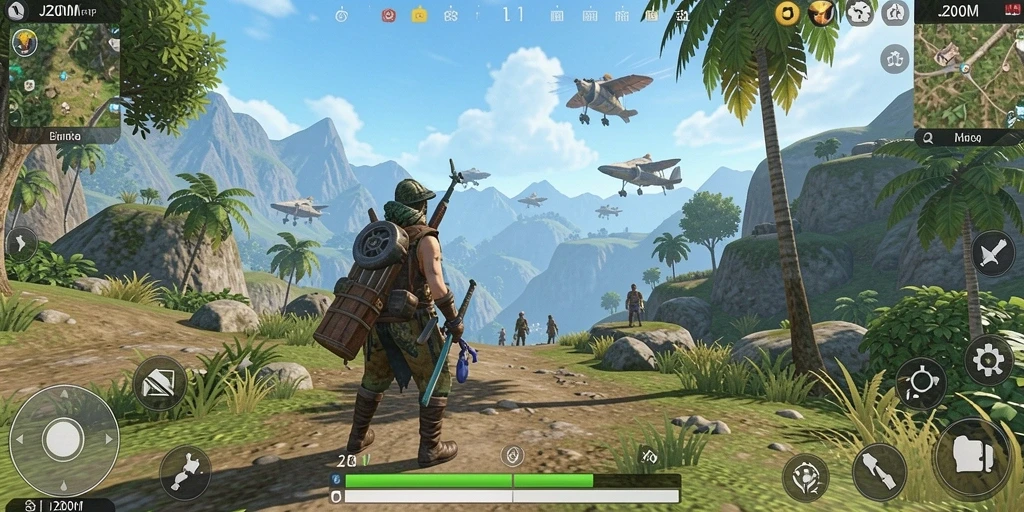 Gameplay mendebarkan dari J200M di dunia terbuka.