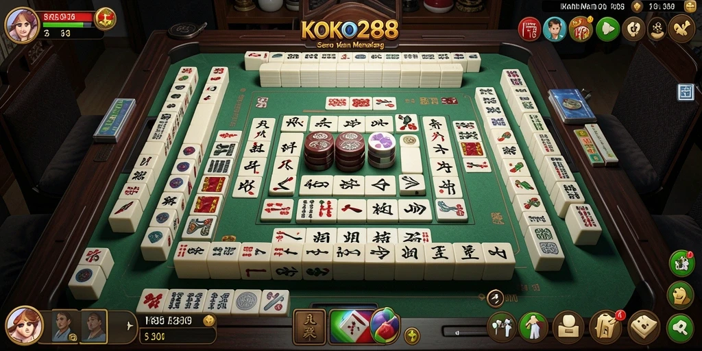 Screenshot KOKO288 menampilkan pemain sedang menikmati permainan Mahjong.