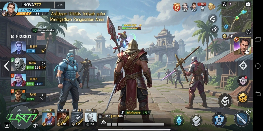 Screenshot LNOVA777 menampilkan antarmuka pengguna aplikasi Utility yang intuitif.