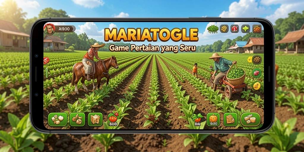 Gameplay seru bertani dan beternak di MARIATOGEL.