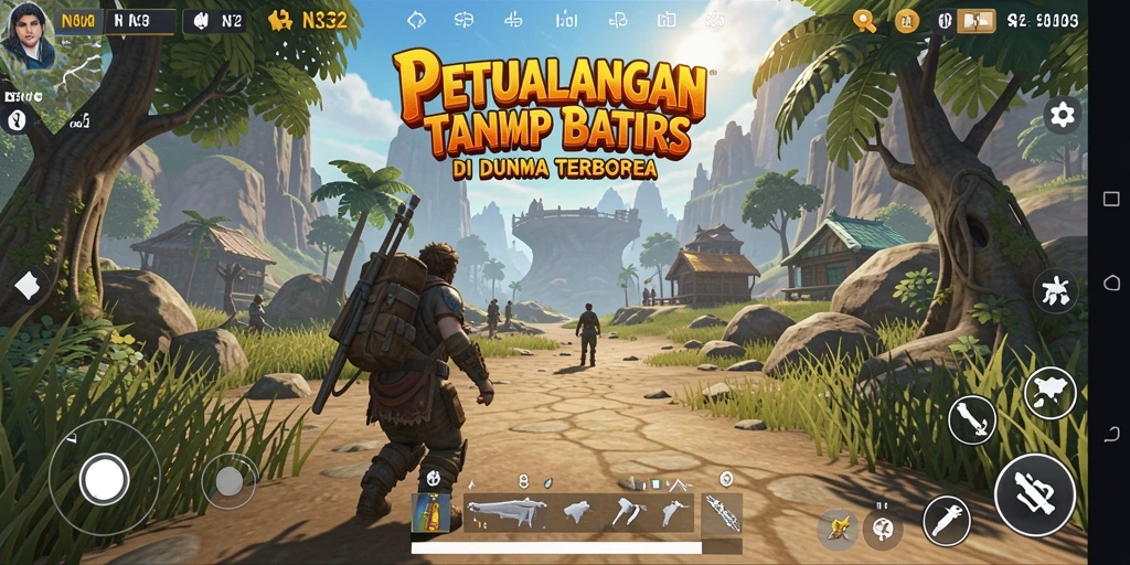 Screenshot dari gameplay menampilkan eksplorasi dunia terbuka yang menakjubkan.